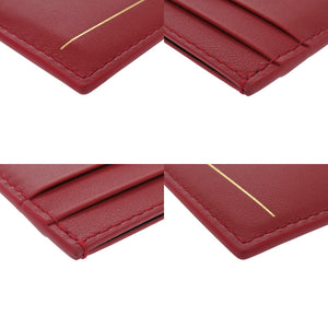 未使用 カルティエ ディアボロ ドゥ カルティエ カードホルダー L3001945 レザー レッド カードケース 赤 0442【中古】CARTIER