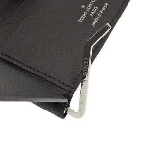 新品同様 ルイ ヴィトン ポルトフォイユ パンス マネークリップ M62978 タイガ/レザー ブラック カードケース 黒 LV 0449【中古】LOUIS VUITTON