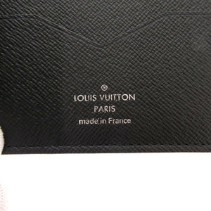 新品同様 ルイ ヴィトン ポルトフォイユ パンス マネークリップ M62978 タイガ/レザー ブラック カードケース 黒 LV 0449【中古】LOUIS VUITTON