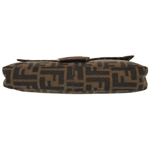 美品 フェンディ マンマバケット ズッカ柄 キャンバス ブラウン ワンショルダーバッグ 0458【中古】FENDI