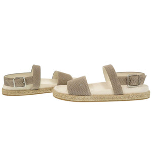 新品同様 ジミーチュウ SETH セス JCロゴ スエード サイズ43 ストーン サンダル 0463【中古】JIMMY CHOO メンズ