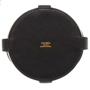 エルメス ミュズリエール ヴォーガリバー ホワイト ブラック □C刻印 ハンドバッグ パンダ 白 黒 0474 【中古】 HERMES