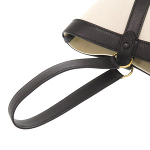 エルメス ミュズリエール ヴォーガリバー ホワイト ブラック □C刻印 ハンドバッグ パンダ 白 黒 0474 【中古】 HERMES