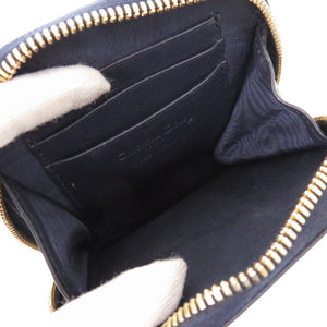 美品 クリスチャンディオール アイラブパリ ハート レザー ネイビー レッド フォンホルダー ショルダーポーチ 0526【中古】Christian Dior