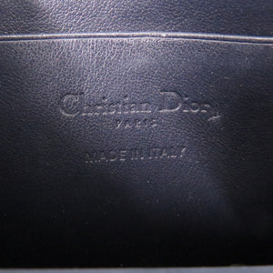 美品 クリスチャンディオール アイラブパリ ハート レザー ネイビー レッド フォンホルダー ショルダーポーチ 0526【中古】Christian Dior