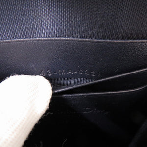 美品 クリスチャンディオール アイラブパリ ハート レザー ネイビー レッド フォンホルダー ショルダーポーチ 0526【中古】Christian Dior