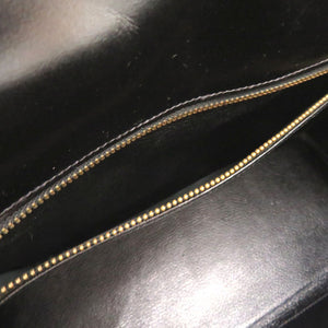 美品 エルメス ケリー32 内縫い ボックスカーフ ブラック ゴールド金具 〇V刻印 ハンドバッグ 黒 0572 【中古】 HERMES