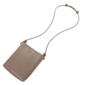 美品 ジルサンダー GIRO ジロ クロスボディ レザー トープグレー ショルダーバッグ 0588【中古】JIL SANDER