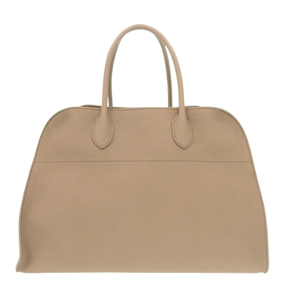 新品同様 ザ ロウ ソフト マルゴー 15 W1255 L122 レザー ダークトープ ハンドバッグ ブラウン 0600【中古】THE ROW