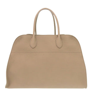 新品同様 ザ ロウ ソフト マルゴー 15 W1255 L122 レザー ダークトープ ハンドバッグ ブラウン 0600【中古】THE ROW