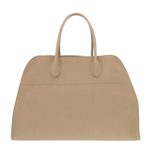 新品同様 ザ ロウ ソフト マルゴー 15 W1255 L122 レザー ダークトープ ハンドバッグ ブラウン 0600【中古】THE ROW