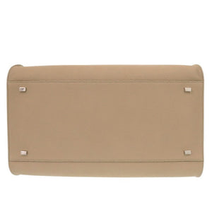 新品同様 ザ ロウ ソフト マルゴー 15 W1255 L122 レザー ダークトープ ハンドバッグ ブラウン 0600【中古】THE ROW