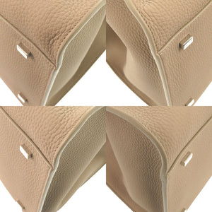 新品同様 ザ ロウ ソフト マルゴー 15 W1255 L122 レザー ダークトープ ハンドバッグ ブラウン 0600【中古】THE ROW