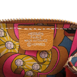 新品同様 エルメス アザップ シルクイン ヴォーエプソン セサミ B刻印(2023年製) コインケース 0602【中古】HERMES