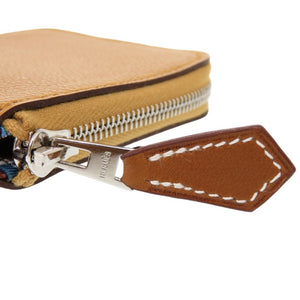 新品同様 エルメス アザップ シルクイン ヴォーエプソン セサミ B刻印(2023年製) コインケース 0602【中古】HERMES