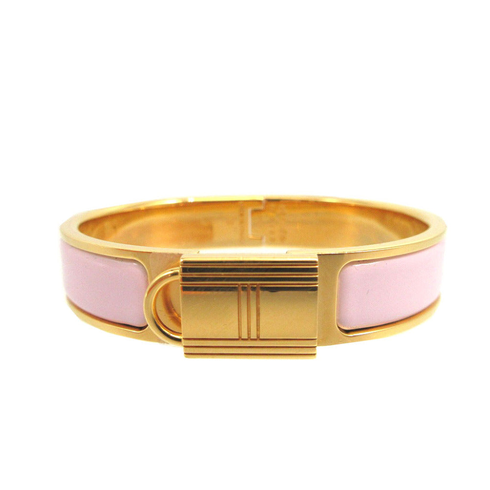 新品同様 エルメス クリックカデナPM メタル ローズドラジェ ローズゴールド ブレスレット バングル 0608【中古】HERMES