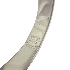 美品 エルメス クリッククラックH PM メタル オレンジ シルバー バングル ブレスレット 0617【中古】HERMES