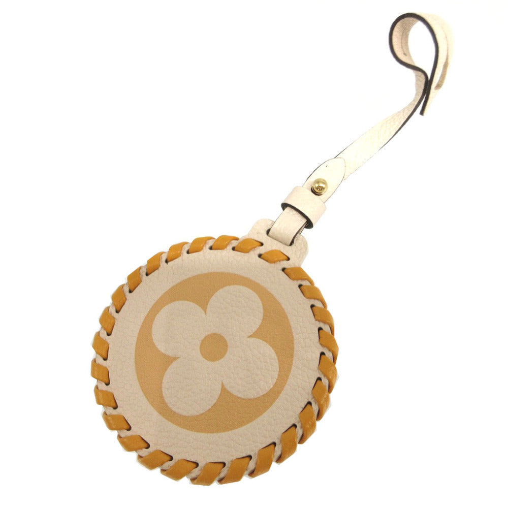 新品同様 ルイヴィトン モノグラムアンプラント オンザゴー ベージュ バッグチャーム キーホルダー 0640【中古】LOUIS VUITTON