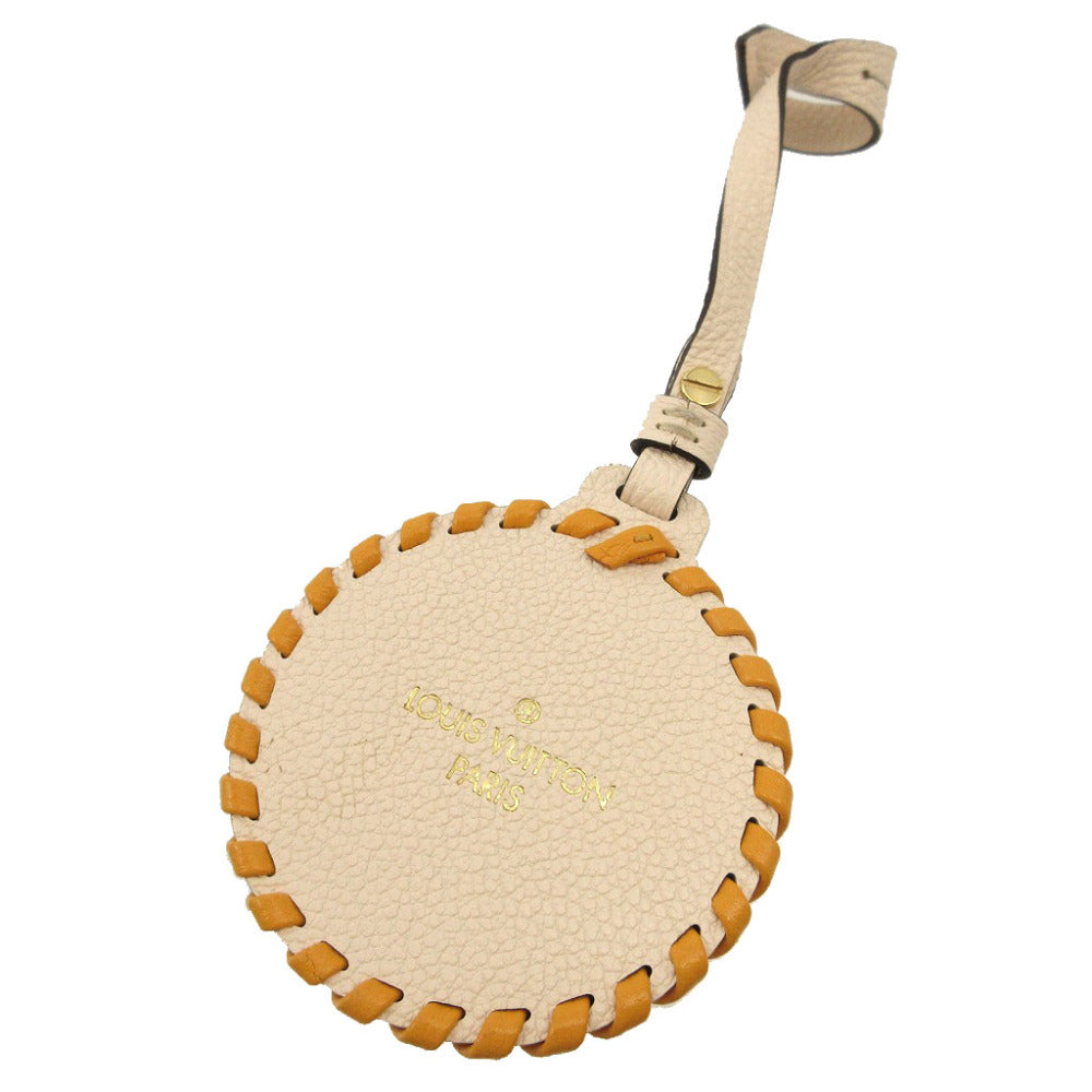 新品同様 ルイヴィトン モノグラムアンプラント オンザゴー ベージュ バッグチャーム キーホルダー 0640【中古】LOUIS VUITTON