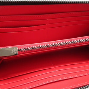 新品同様 クリスチャンルブタン スタッズ レザー ブラック 黒 ラウンドファスナー長財布 財布 0641【中古】Christian Louboutin