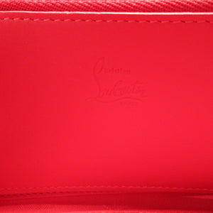 新品同様 クリスチャンルブタン スタッズ レザー ブラック 黒 ラウンドファスナー長財布 財布 0641【中古】Christian Louboutin