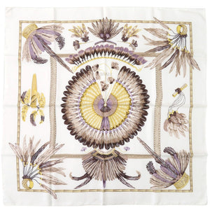 未使用品 エルメス カレ90 BRAZIL ブラジル シルク マルチカラー スカーフ 0643【中古】HERMES