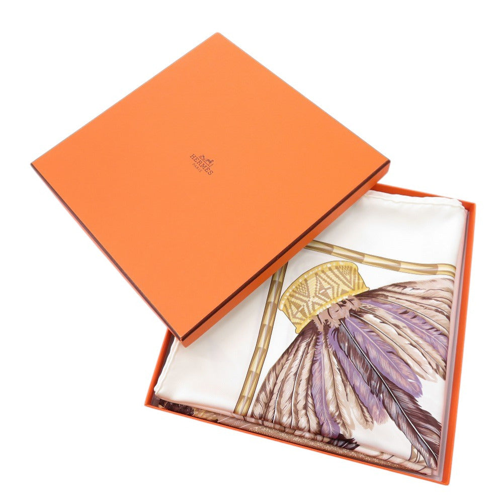 未使用品 エルメス カレ90 BRAZIL ブラジル シルク マルチカラー スカーフ 0643【中古】HERMES