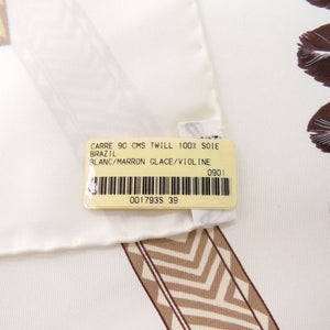 未使用品 エルメス カレ90 BRAZIL ブラジル シルク マルチカラー スカーフ 0643【中古】HERMES
