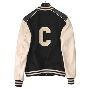 新品同様 セリーヌ クラシック テディジャケット 2V56D896C ウール/ナイロン ブラック スタジャン 黒 0646【中古】CELINE