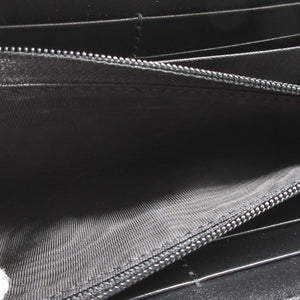 新品同様 グッチ グッチシマ 307987 レザー ブラック 黒 ラウンドファスナー長財布 財布 0659【中古】GUCCI