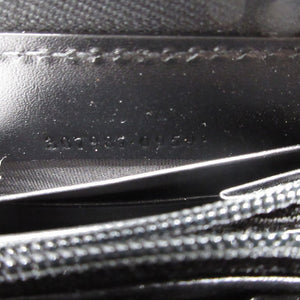 新品同様 グッチ グッチシマ 307987 レザー ブラック 黒 ラウンドファスナー長財布 財布 0659【中古】GUCCI