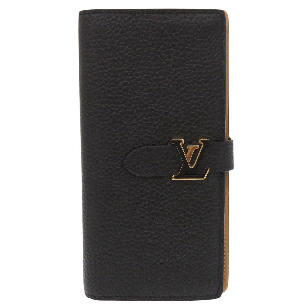 新品同様 ルイ ヴィトン LVヴェルティカル ウォレット M81330 ICチップ トリヨンレザー ノワール 長財布 LV 0668【中古】LOUIS VUITTON メンズ