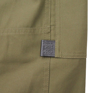 新品同様 ロエベ カーゴトラウザーズパンツ H526Y04WE3 コットン カーキグリーン カーゴパンツ 0672【中古】LOEWE