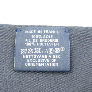 未使用 エルメス ツイリーロング アトゥベルリンヌ シルク ブルーノワール マルチカラー スカーフ 0714【中古】HERMES