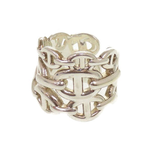 美品 エルメス シェーヌダンクル アンシェネ GM H109506B シルバー925 約14号 シルバー リング 指輪 0719【中古】HERMES