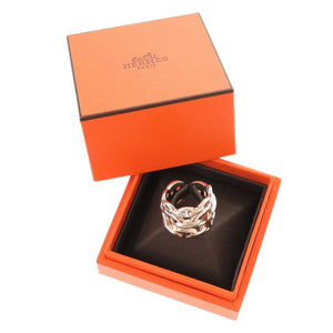 美品 エルメス シェーヌダンクル アンシェネ GM H109506B シルバー925 約14号 シルバー リング 指輪 0719【中古】HERMES