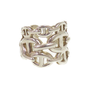 美品 エルメス シェーヌダンクル アンシェネ GM H109506B シルバー925 約14号 シルバー リング 指輪 0719【中古】HERMES