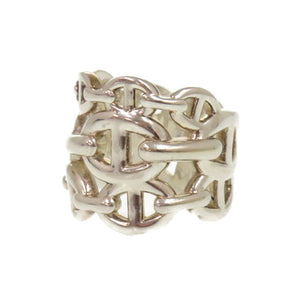 美品 エルメス シェーヌダンクル アンシェネ GM H109506B シルバー925 約14号 シルバー リング 指輪 0719【中古】HERMES