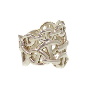 美品 エルメス シェーヌダンクル アンシェネ GM H109506B シルバー925 約14号 シルバー リング 指輪 0719【中古】HERMES