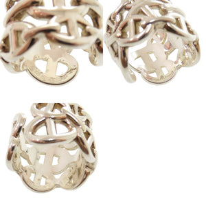 美品 エルメス シェーヌダンクル アンシェネ GM H109506B シルバー925 約14号 シルバー リング 指輪 0719【中古】HERMES