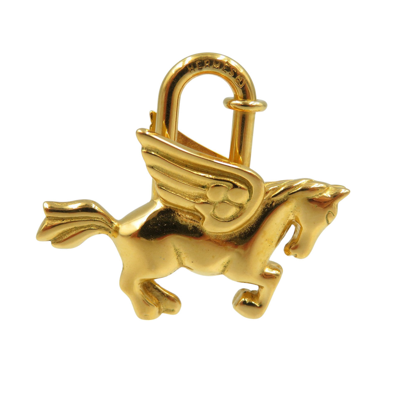 美品 エルメス ペガサス カデナ 南京錠 1993年限定 GP ゴールド チャーム 0734【中古】HERMES