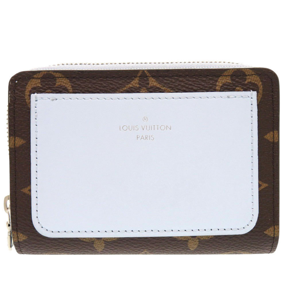 美品 ルイ ヴィトン ポルトフォイユ ルー モノグラム M11778 ICチップ ウォッシュド ブルー 二つ折り財布 LV 0737【中古】LOUIS VUITTON