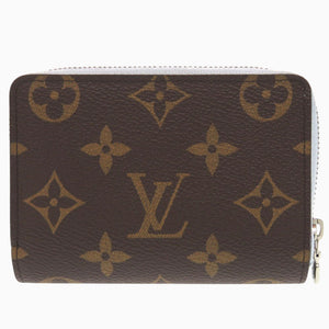 美品 ルイ ヴィトン ポルトフォイユ ルー モノグラム M11778 ICチップ ウォッシュド ブルー 二つ折り財布 LV 0737【中古】LOUIS VUITTON