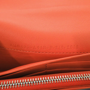 新品同様 フェンディ ピーカブー 8M0427 レザー オレンジ 長財布 0744【中古】FENDI