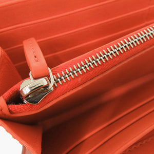 新品同様 フェンディ ピーカブー 8M0427 レザー オレンジ 長財布 0744【中古】FENDI