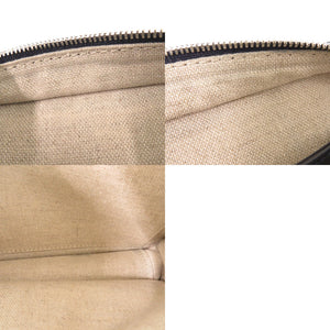 美品 ベルルッティ アンジュール ガリバー スクリットアラベスクキャンバス メッセンジャー アラベスクキャンバス レザー ネイビーブルー 2WAY ショルダー ハンドバッグ 0748【中古】BERLUTI メンズ