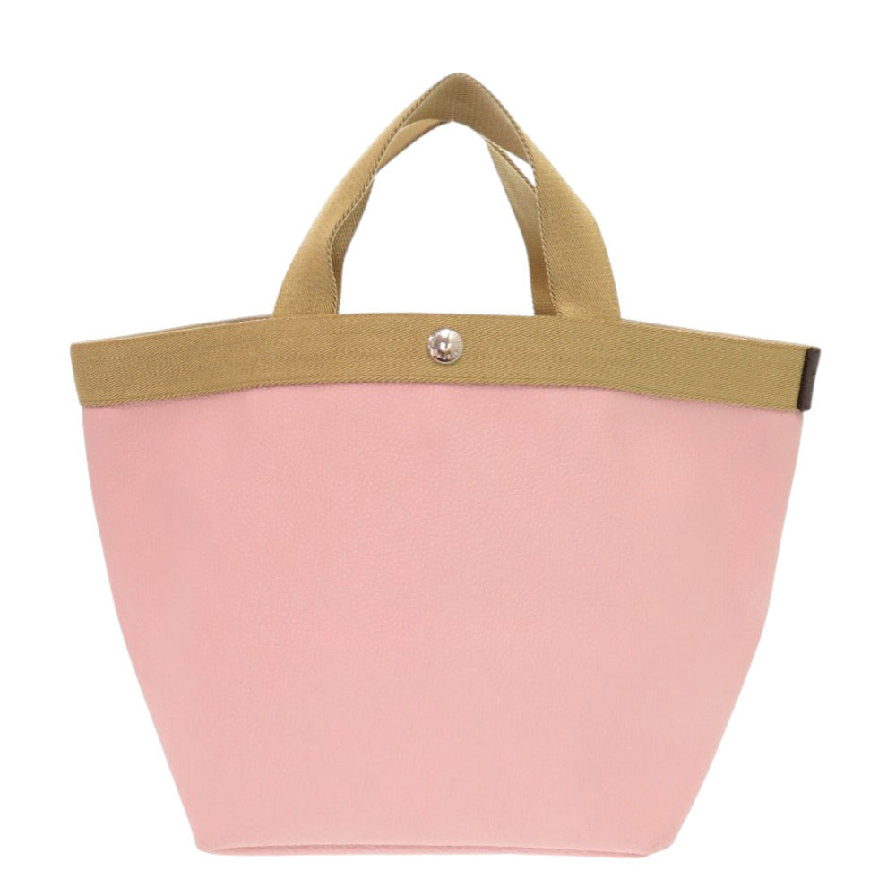 美品 エルベ・シャプリエ リュクス舟形トートM 707GP コーテッドキャンバス タラマ ゴールド ピンク ハンドバッグ 0749【中古】Herve Chapelier