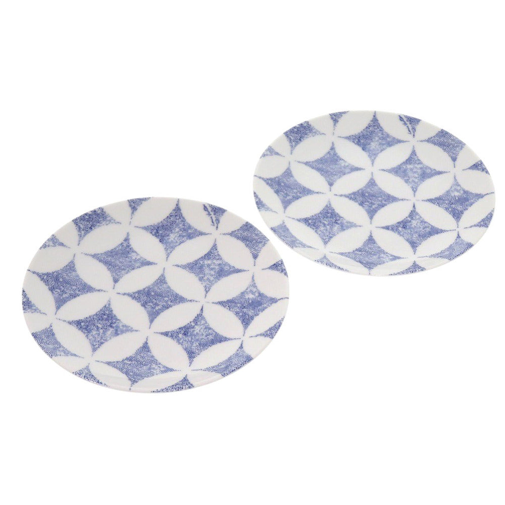 未使用 ルイ ヴィトン コンステラシオン ブレッドプレート モノグラム・フラワー ダイヤモンド・モチーフ R95938 食器 リモージュ磁器 ホワイト ブルー LV 0750【中古】LOUIS VUITTON