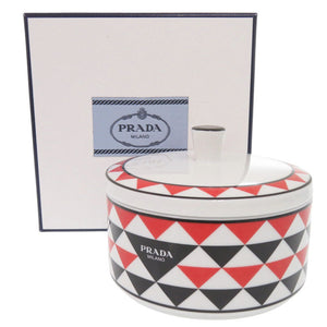 未使用 プラダ ジュエリーボックス ポーセリン 磁器 ホワイト 白 0751【中古】PRADA