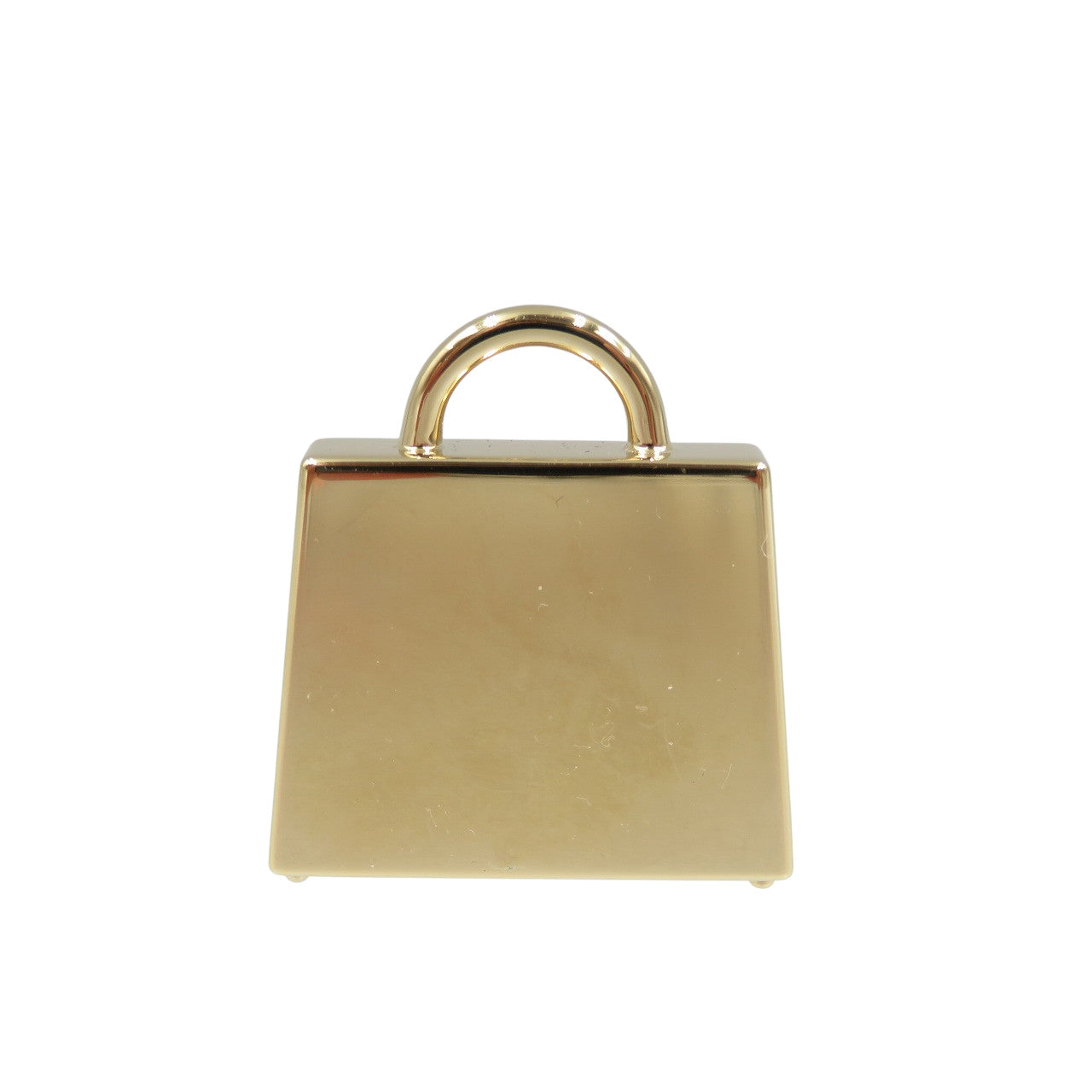 美品 エルメス キュリオジテ ケリー GP ホワイト ゴールド チャーム ペンダントトップ 0768【中古】HERMES